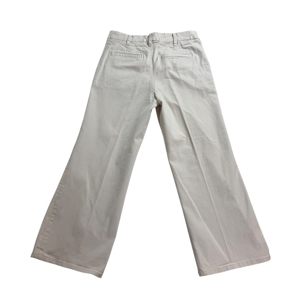 Revolve MOTHER The Sk8r Prep Sneak In Ecru Wide Leg Jeans High Waist 29 - Picture 6 of 16